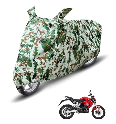 Image of Auto Hub Waterproof Bike Cover Compatible with Revolt RV 400 Dustproof, UV Protection Two Wheeler Bike RV 400 Cover - Forest