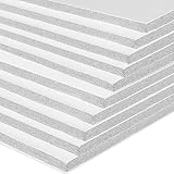 White Foam Board with Adhesive One Side 3/16” Thickness - White Foam Core Board - Foam Poster Board