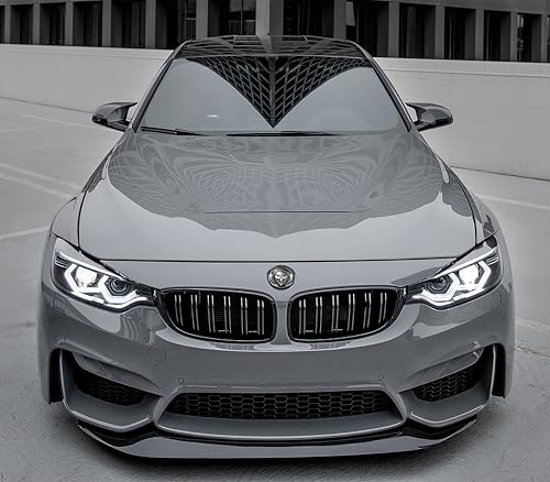 Image of Biomar Labs 82mm Car Bonnet Badge Compatible with BMW 51148132375 - Replacement BMW Badge Emblem for Bonnet or Boot EO (EO 13)