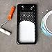 Great Andrew Jumbo Paint Roller Tray Liner 4 Inch, 12 PCS Disposable Small Plastic Paint Trays Liners Perfect for Smaller Projects, DIY Painting etc. (Black)