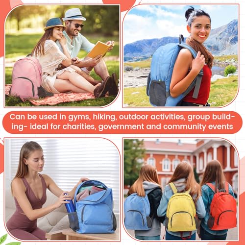 Image of Eccliy 50 Pack Backpacks Bulk 17 Inches Back Pack Basic Backpack for Adult Lightweight Outdoor Travel Bookbags(6 Soft Color)