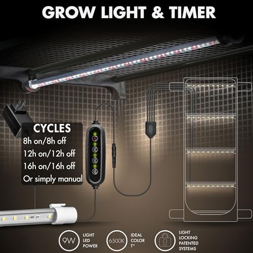 Mushroom Grow Tent with LED Light
