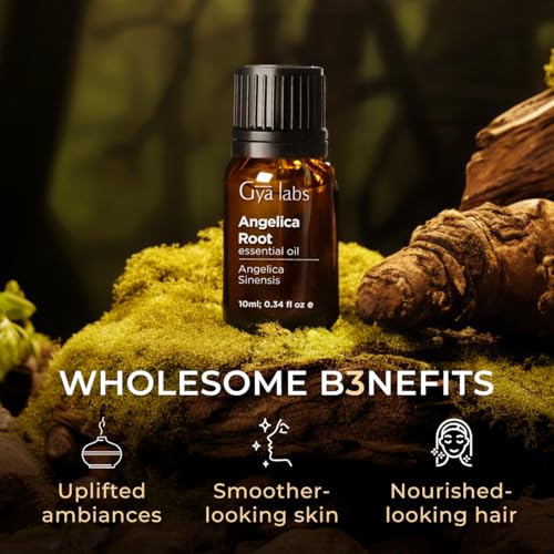 Image of 100% Pure Angelica Root Essential Oil - 0.34 Fl Oz - Angelica Root Oil for Hair, Skin, Diffuser, Aromatherapy & DIY Candle Making Scent