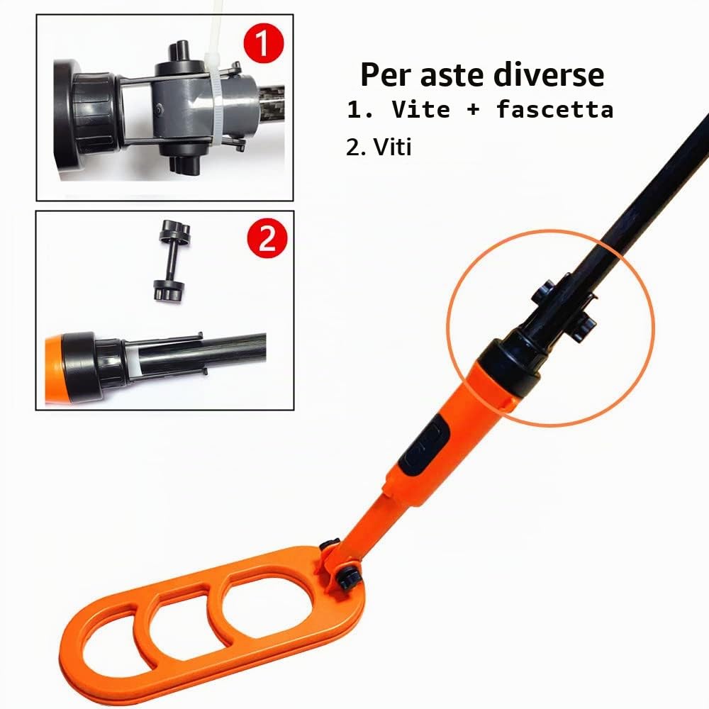 Rilevamento impermeabile della scansione di impulsi della bobina di impulso di versione pieghevole del metal detector (Colore misto)