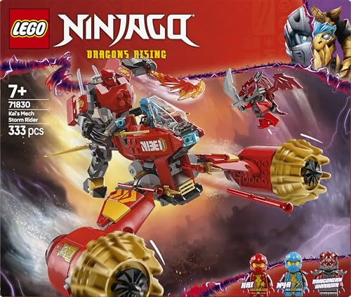 Image of LEGO NINJAGO Kai's Mech Storm Rider Combo Ninja Toy 71830 Building Blocks Toys for 7+ Gift for Boys and Girls