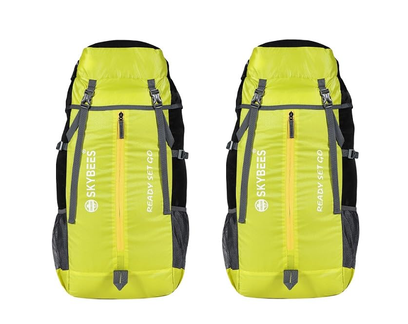 50L Travel Backpack for Men & Women | Water-Resistant Trekking & Hiking Rucksack | Lightweight Camping & Adventure Bag with Multiple Compartments, Laptop Sleeve, Pack of 2-image-21