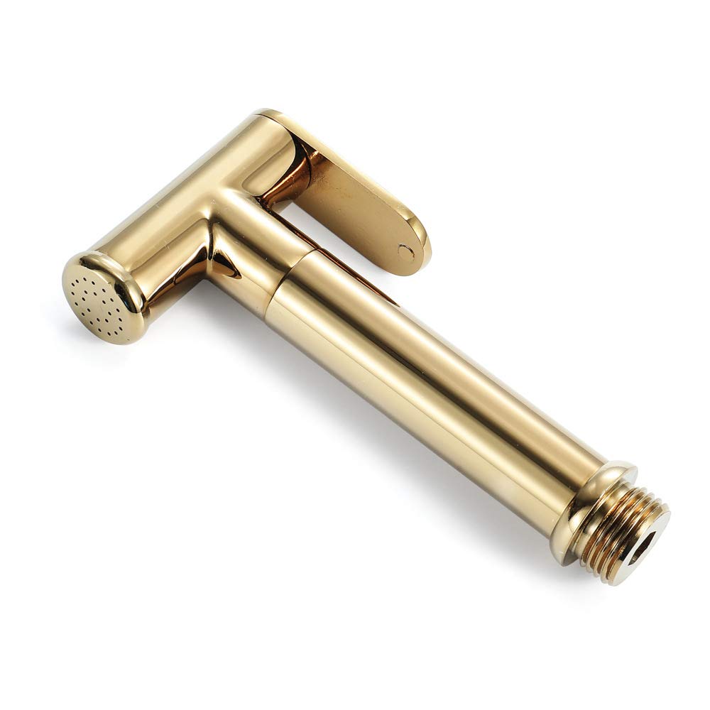 Kit de rociador de pañales de tela de alta presión, bidé de mano de latón montado en la pared para inodoros redondos, spray ajustable, fácil instalación, ideal para el cuidado del bebé e higiene