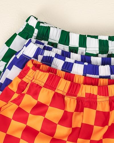 Image of PureChapter 3 Pack School Uniforms for Boys Summer Outfits Boys Fashion Polo Shirt Plaid Short Sets Kids Clothes