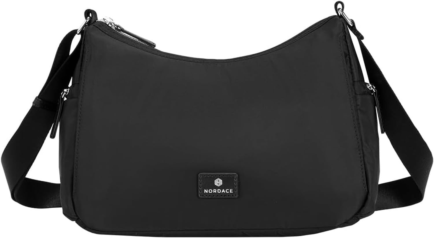 AIEIJJH Large Capacity Siena Hobo Crossbody Bag Travel Shoulder Tote, All Black