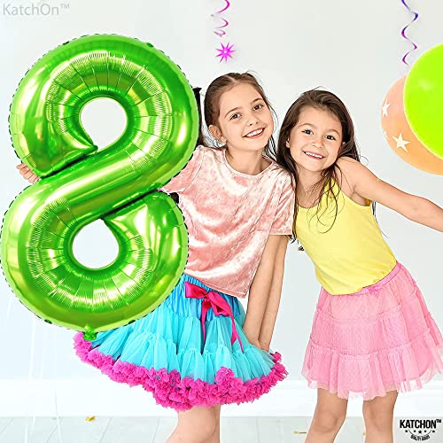 Image of KatchOn Light Green Number 8 Balloon 40 Inch