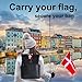 [Pack 2] tag8 Denmark Flag Tag Smart Bag tag |Trendy Luggage tag ID Identification | Suitcase Tag | Fashionable Digital Name tag | Airline Compliant, SITA World Tracer Code Enabled | Gift idea