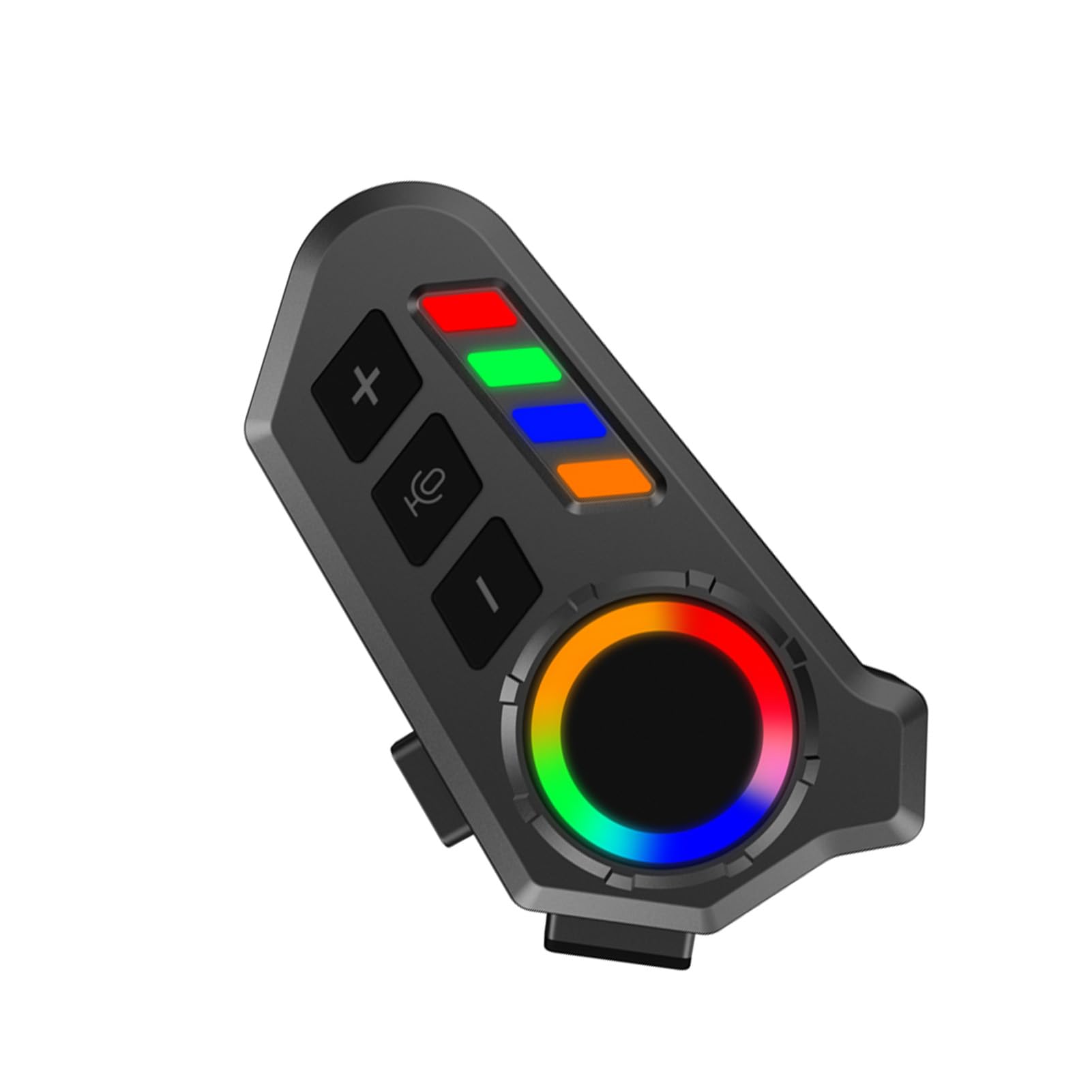 Jiawu Auricolare Bluetooth per Moto, Tecnologia BT 6.0 di Comunicazione Interfono per Casco con Assistente Vocale Impermeabile IP65, Altoparlanti per Casco Bluetooth con Batteria da 20 Ore e Luci LED