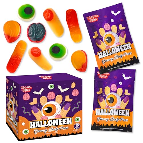 15 Pack Halloween Gummy Body Parts - 5 Pcs Per