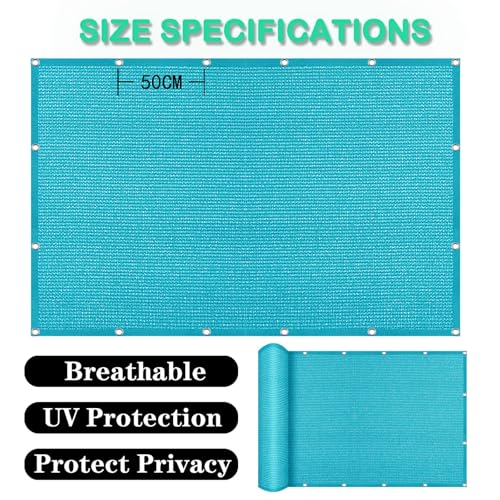 Voile d'ombrage respirant avec oeillets toile protection solaire
