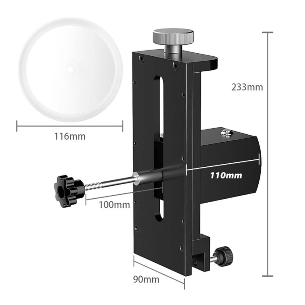 Generico Staffa per pulitrice di Dischi in Vinile ad ultrasuoni, Rotazione a 2 Giri/min per pulitrici ad ultrasuoni Superiori a 6 Litri, Adatta per l'uso con Spina del Regno Unito