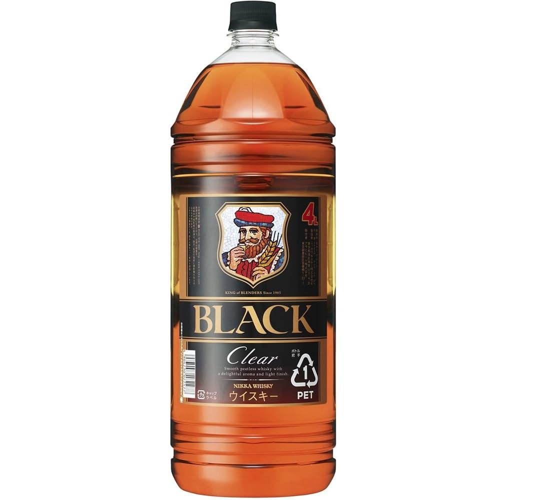 Amazon.co.jp: ニッカ ブラックニッカ クリア 4000ml 4L×1ケース/4本