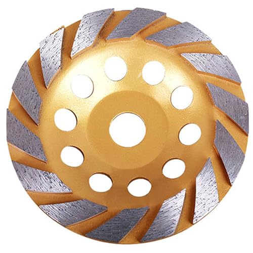 Elome Diamond Grinding Cup Wheel Disc 6" Premium Grade for Angle Grinder 14-Segment Heavy Duty Turbo Row Concrete Granite Stone Ceramic with 6/8" 20mm Thread