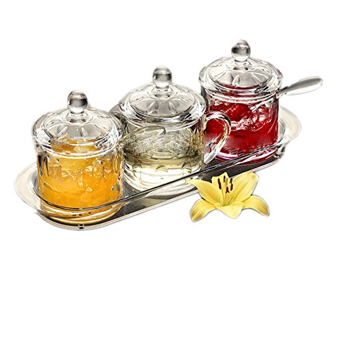 SCFL superiores de la calidad Acr¨ªlico conjunto de especias condimento con cucharadita de pimienta condimento de especias sal accesorios de cocina latas