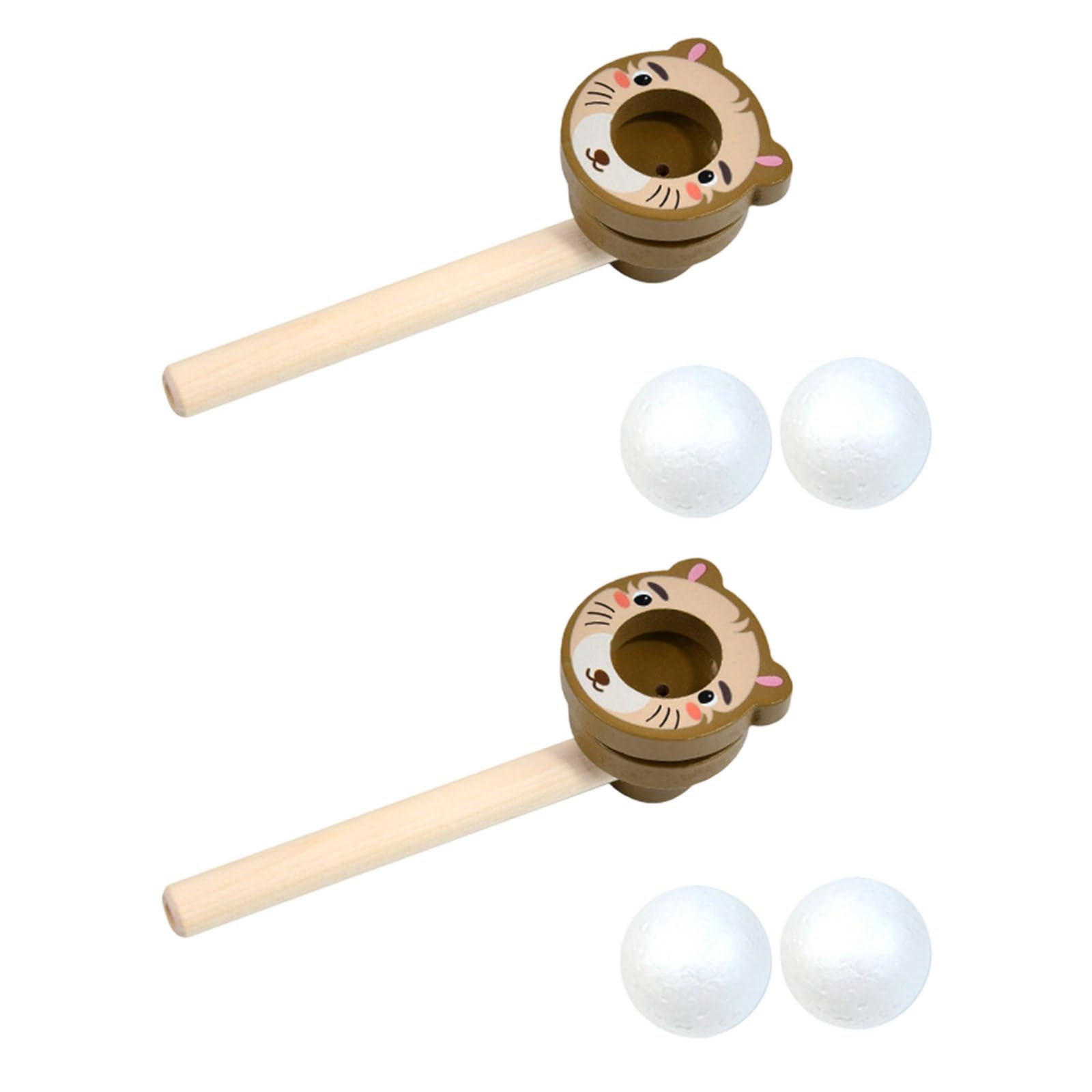 2Pcs Floating Ball Blowing Activity Toy for Toddler Hand Eye Coordination STEM Learning Education for Family Party Educational Blowing Ball