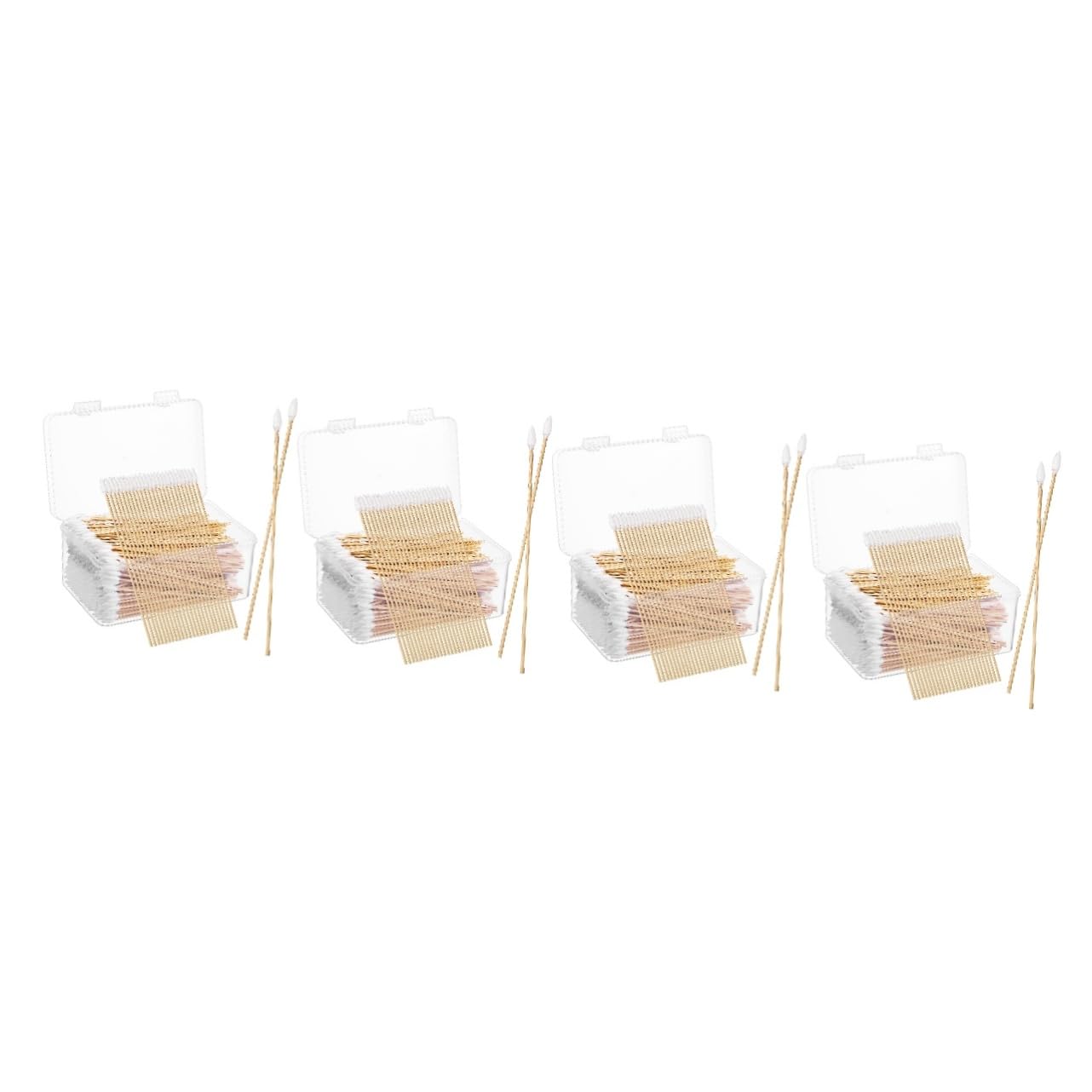 FOMIYES 2000 Stk Wattestäbchen Tupfer Ohrabstrich Ohrstöpsel Baumwollapplikator reinigungswerkzeuge Baumwollswabs mit Baumwollspitze Werkzeuge zum Reinigen von Tastaturen Holz