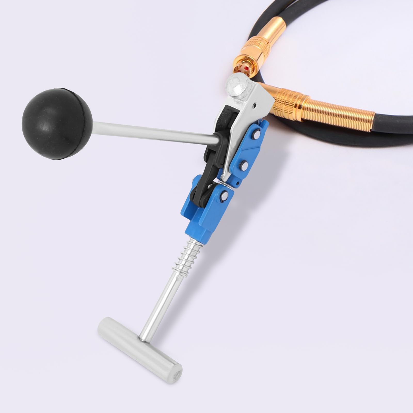 DNYSYSJ Center Punch Tool,Hose Clamp Punch Tightening Machines,Foldable Band Clamp Tool,For Pipe Punching & Tightening, DN021