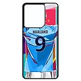Coque pour Motorola Moto g75 - erding haaland Pop Art Foot - Silicone - Noir