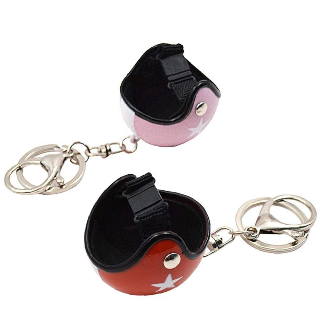 Fahrradhelm Schlüsselanhänger Motorrad Netter Schutzhelme Schlüsselanhänger Sturzhelm-Ring-Geschenke (rot) Sonstiges