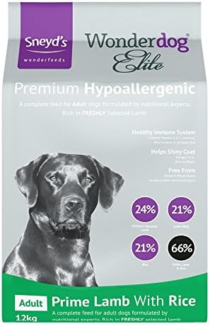 Wonderdog Sneyds Elite Prime Fresh Lamb with Rice 12kg