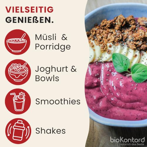 bioKontor – BIO Hagebuttenpulver 1000g – Hagebutten gemahlen fein