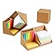 Schreibtisch-Organizer Set mit Haftnotizen, Stifthalter und Würfelbox, 90x90mm (Kraftpapier)