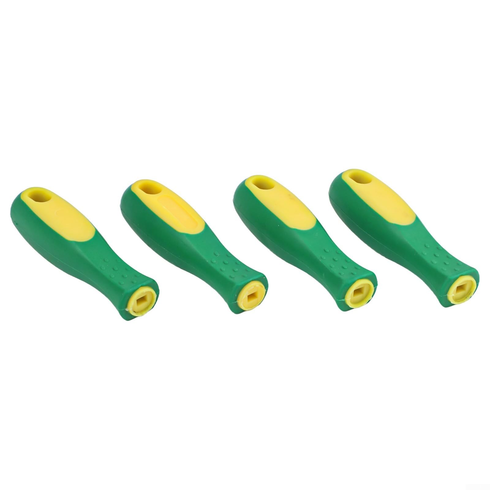 Lot de 4 poignées en caoutchouc pour limes en métal et bois ergonomiques pour une meilleure prise en main (trou rectangulaire de 15,2 cm)