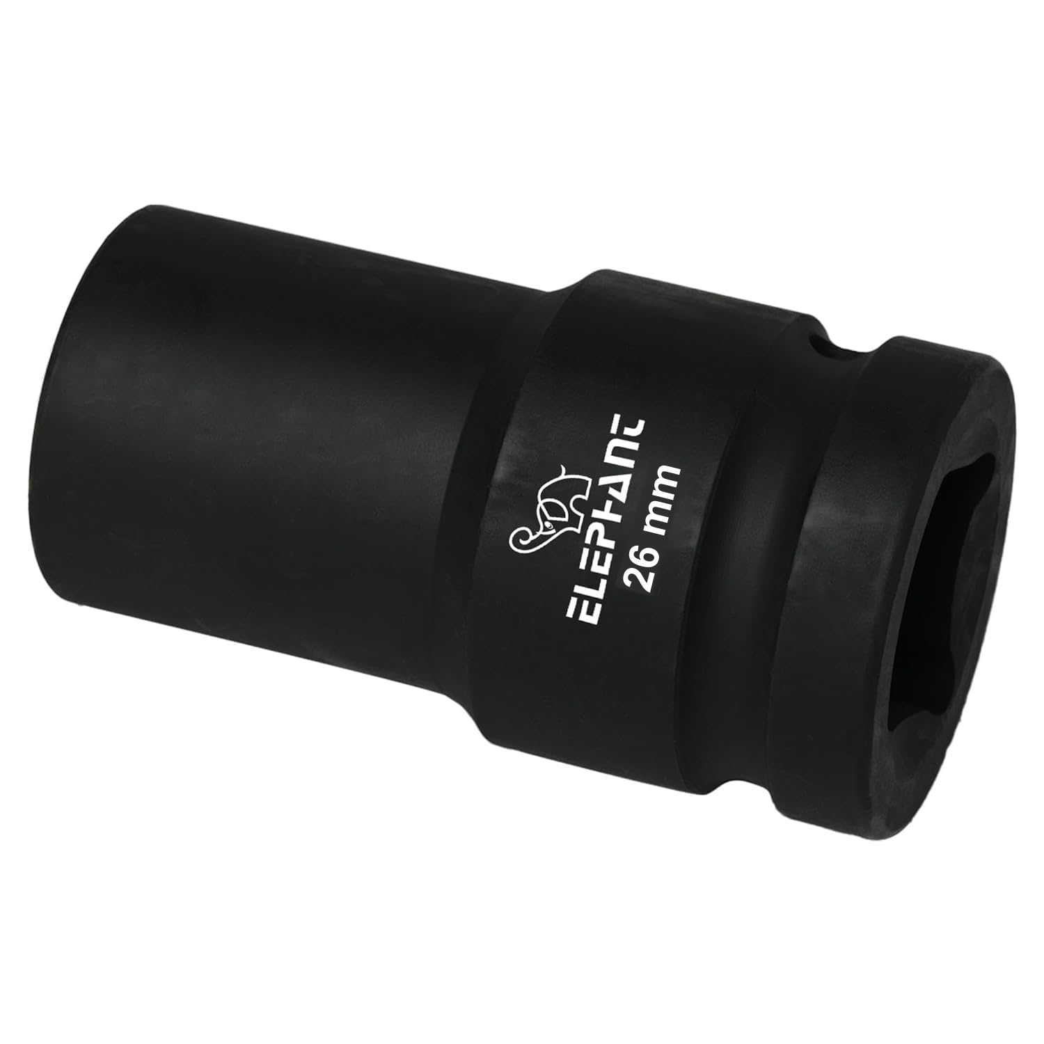 Elephant Metal 1 Inch Square Drive STD Impact Socket 6-Point 90 mm Length 26 mm Size 1