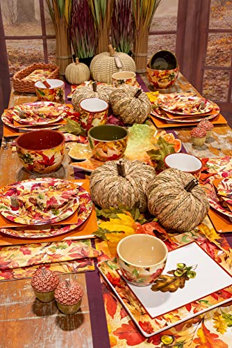 Boston International KAC23369 Ceramic Bowl And Spreader Fall Thanksgiving Serving Set thumb #3