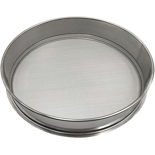 ATORSE 12.6Inch Fine Mesh Strainers Flour Sieve With 60 Mesh For Coffee Bean Bread 600G