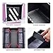 Joligrace Makeup Box Train Case - Professional 13.5 Inch Portable Aluminum Cosmetic Organizer Storage Box with 4 Adjustable Dividers Trays, 2 Locks and Shoulder Strap - Holographic Pink