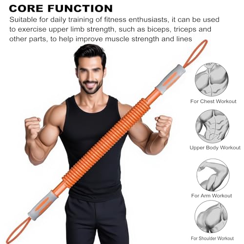 Power Twister Bar, 60 kg, Brust-Expr für GTH-Training, Armmuskeltraining, Equint für Bizeps, Trizeps, Schultern, Unterarme, Heim-Fitnessstudio