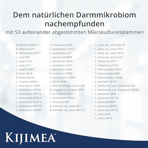 Kijimea® K53 Advance – Darmbakterien Kapseln hochdosiert | 53 Bakterienstämme aus der Darmflora | mit Biotin & Niacin | 500 Milliarden KBE je Packung | laktosefrei | glutenfrei - 28 Kapseln