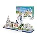 DIY Puzzles Barcelona, ​​Bavaria, Venice, St. Mark's Square, Moscú 3D Puzzles Model Kit, Jigsaw 3D Puzzles Hacer Regalos para Adultos y niños