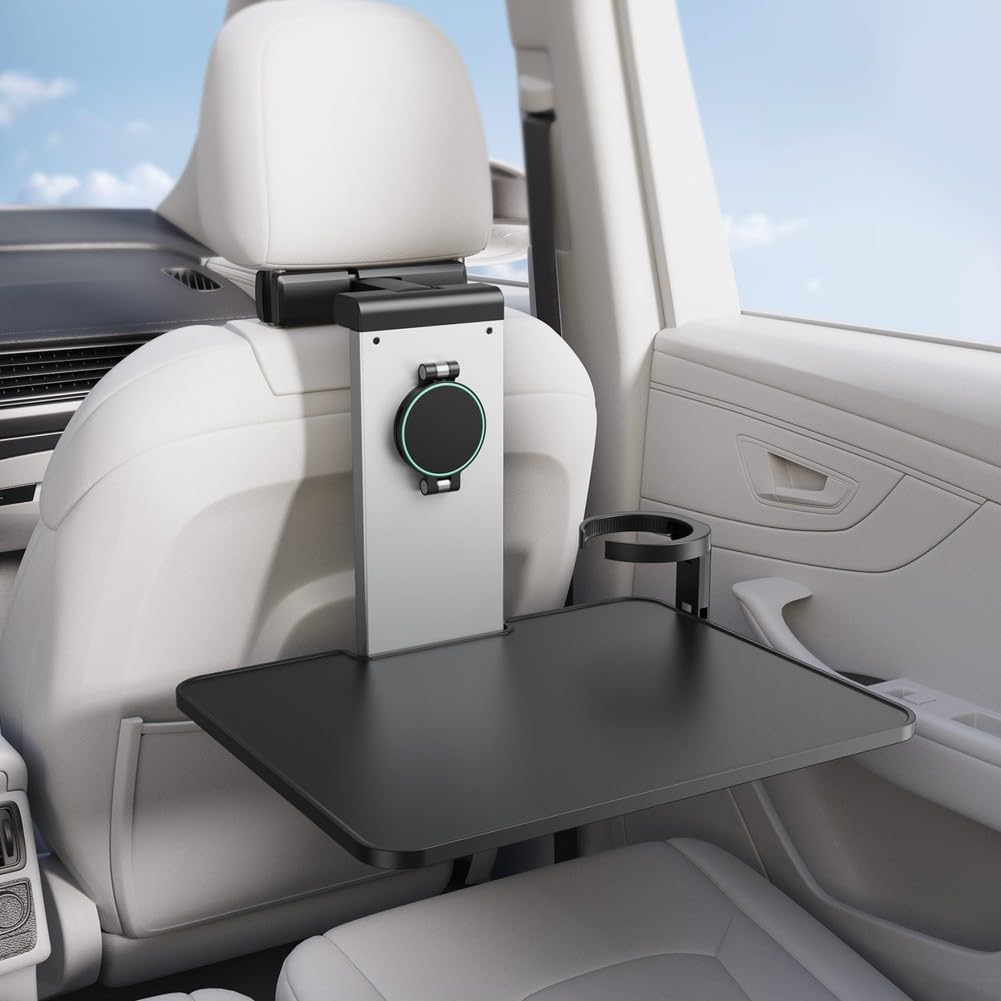 Magnetischer Auto Lenkrad Tisch Aluminium Legierung Robust | Aluminiumlegierung, ABS-Material, hohe Stabilität, langlebig, sicher für Geräte und Essen