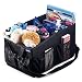 WEIKER Car Seat Storage Organizer - Travel Accessories Portable Collapsible Console Front Back Floor Trunk Cargo Box with Mesh Cup Holder, 2 Adjustable Dividers and Shoulder Strap for Kids