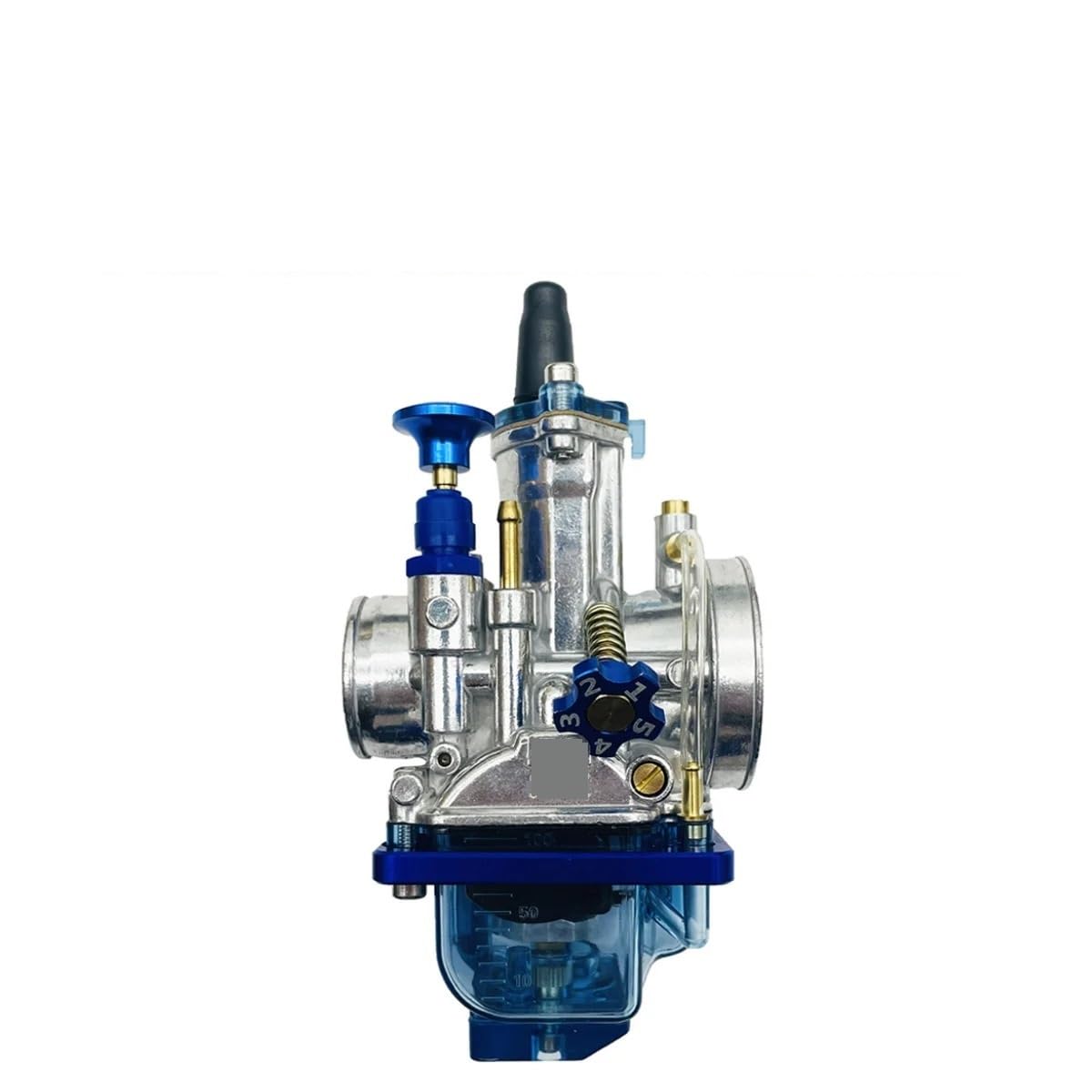 Uniwersalny gaźnik koso Minimoto PWK24 26 28 30 32 34mm zmodyfikowany przezroczysty niebieski platynowy jasny paliwo Banshee 350 dla Ymh YMH(PWK32)