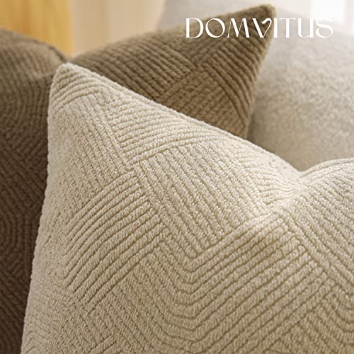 Domvitus DOM-PC-DMLXGQQS 18X18 Pillow Cover Boucle Pillow Covers Set Of 2 Decorative Pillows For Couch Luxury Neutral Throw Pillow Covers Bed Sofa Pillows thumb #5