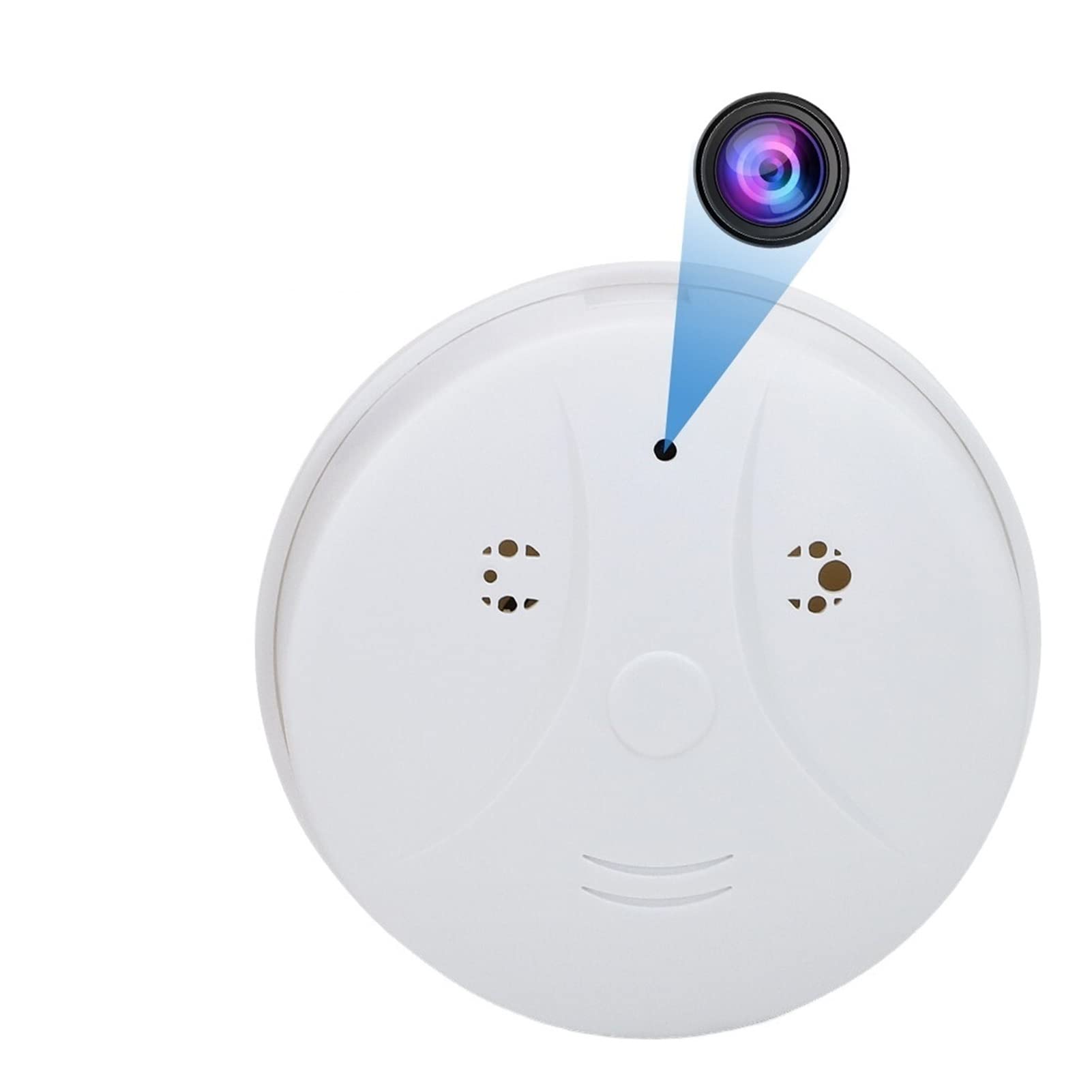 Detector de Humo inalámbrico con Alarma de Humo WiFi Mini Camera Detector de Humo IP CAM Smart Security Security Vision Detection Detection Support Hidden Card (Color : with 16GB Card, Size : 1)