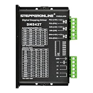 STEPPERONLINE CNC Stepper Motor Driver 1.0-4.2A 20-50VDC 1/128 Micro-Step Resolutions for Nema 17 and 23 Stepper Motor