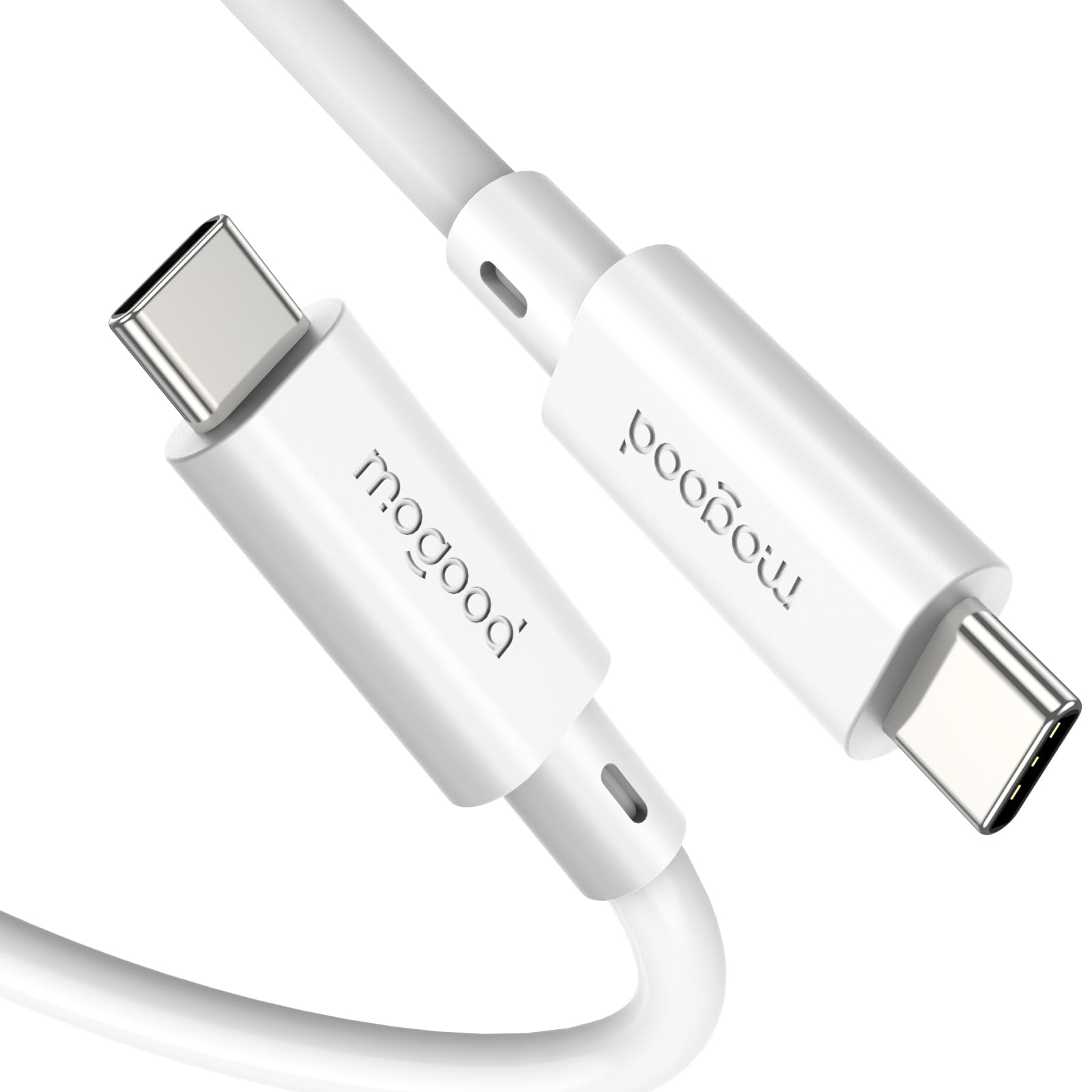 MOGOOD Cavo USB-C to USB-C 2m, USB 3.1 Gen 2 10Gbps, Ricarica Rapida 60W PD, Uscita Video 4K@60Hz, Compatibile Thunderbolt 3/4, MacBook Air/Pro, iPhone 17 Pro, Galaxy S25/S24 Ultra, HP, ASUS.