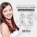 Sedu Pro 1’’ Styling Flat Iron with StyleShield Technology for Professional Salon and Home Use, Digital Temperature Display, Titanium Heating Core - Black