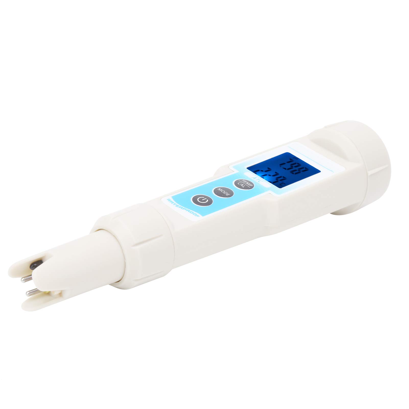 Bolígrafo Probador de Calidad del Agua Multifuncional 5 en 1 pH/EC/TDS/Medidor de Temperatura/Salinidad Monitor de Calidad del Agua para Acuario 188x38x38mm
