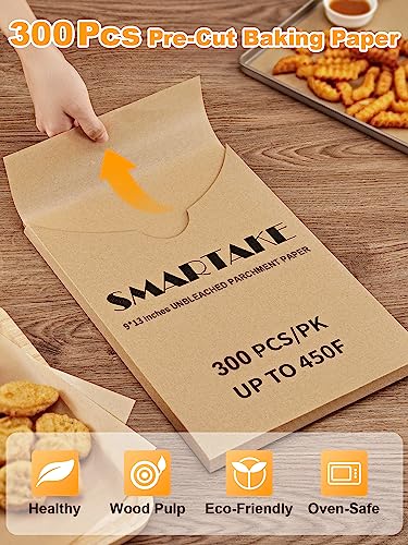 Smartake KD501Z 300 Pcs Parchment Paper Baking Sheets thumb #2