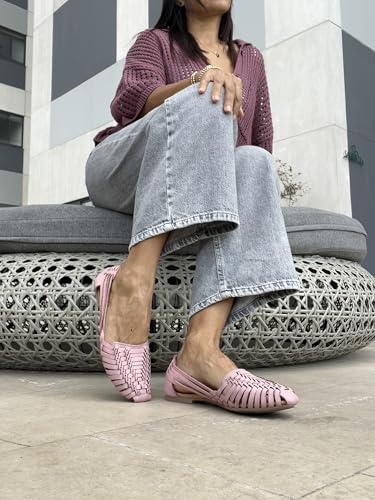 Image of Macarena Collection Womens Shoes Leather Sandals for Women | Huarache Handmade Mexican Sandals | Comfortable & Stylish Womens Sandals 2167