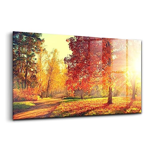 Verre d'art pour l'intérieur Wallfluent tableau moderne abstrait 100x50cm